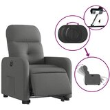  Električni naslonjač na podizanje od tkanine tamnosivi | shoptok.hr