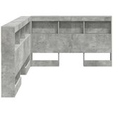  Skladišno uzglavlje Betonski sivi 207,5 x 137,5 x 76,5 cm | shoptok.hr