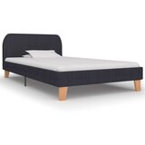 vidaXL Posteljni okvir temno sivo blago 90x200 cm Cene