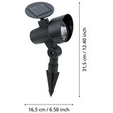 Eglo 48504 - Komplet od 3 LED solarna svetla GIONATA, LED/200 mAh, IP44, crna | Eponuda.com