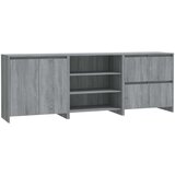  3-dijelna komoda boja sivog hrasta sonome od konstruiranog drva | shoptok.hr