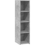 Maison Chic Visoka omara - Komoda - Predalnik betonsko siva 30x41x124 cm inženirski les, (21719657) Cene