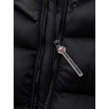 Ombre Men's long quilted jacket with large pockets - beige | Shoptok.si