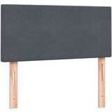 vidaXL Box spring postelja z vzmetnico temno siva 80x210 cm žamet | Shoptok.si