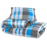  Set posteljine za poplun plavo-sivi 220x240 cm pamučni | shoptok.hr