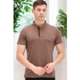 Dewberry T8560 T-SHIRT-PLAIN LIGHT BROWN | Shoptok.si