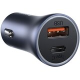Baseus Hitri USB-C + USB 40W avtopolnilec Golden Contactor Pro siv, (21382580) Slike
