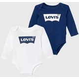 Levi's Bombažen body za dojenčka 2-pack