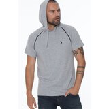 Dewberry T8570 HOODED MEN'S T-SHIRT-GREY Cijene