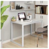  Računalniška miza bela 110x60x73 cm iverna plošča | Shoptok.si