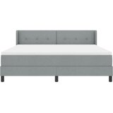 Krevet s opruga kutije Svijetlo siva 200 x 180 cm tkanina | Eponuda.ba