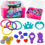 Chest Set for Diving and Water Fun, Pink, 21 pcs.