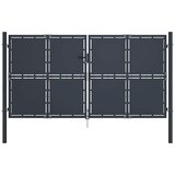  Vrtna vrata Čelik 300x150 cm Antracit | shoptok.hr