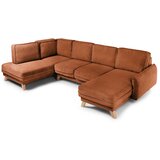 Bonami Selection Narančasta sklopiva kutna garnitura od samta (s lijevim kutom/u obliku slova "U") Tori – | shoptok.hr