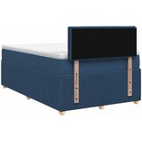  Boxspring krevet s madracem Plava 120 x 190 cm Tkanina | shoptok.hr