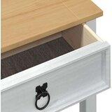  Konzolni stol Bijelo 55 x 35 x 73 cm Čvrsto borovo drvo - Bijelo | shoptok.hr