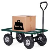 MULTIGARDEN Transportna kolica za baštu 200 kg sa bočnim panelima koji se otvaraju točkovi na naduvavanje | ePonuda.com