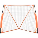 vidaXL Prenosna baseball mreža oranžna in črna 183x182x183 cm | Shoptok.si