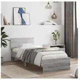 vidaXL Okvir kreveta s uzglavljem Siva Sonoma 80 x 200 cm - Siva Sonoma 80 x 200 cm | shoptok.hr