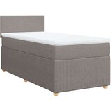 vidaXL Box spring postelja z vzmetnico taupe 80x200 cm blago, (21307892) | Shoptok.si