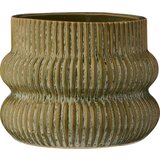  Rebrast cvetlični lonec Ø 13,5 cm - zelena | Shoptok.si