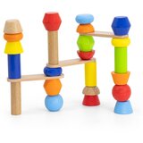 Viga slagalica s drvenim geometrijskim kockama 52 kom. | shoptok.hr