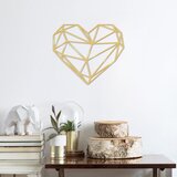 Wallity Zidna dekoracija Heart, 47x40 cm, 1.5 mm, Zlatne boje Cene