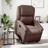 Maison Chic Električni naslanjač - Relax naslanjač s funkcijo vstajanja rjavo umetno usnje, (22061548) | Shoptok.si