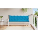  Jastuk za vrtnu klupu svjetloplavi 180x(50+50)x7 cm od tkanine | Eponuda.ba