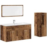  3-dijelni set kupaonskog namještaja od starog drveta | shoptok.hr
