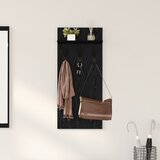 vidaXL Nadwyčajna obešalnik za plašče Črni hrast 90 x 40 x 10 cm | Shoptok.si