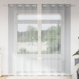 vidaXL Zavjese sa zavjesama 2 pcs Tamnosiva 140 x 245 cm Poliester | shoptok.hr