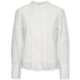 Y.a.s Topi & Bluze YAS Noos Alessia Shirt L/S - Star White Bela Cene