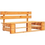 Maison Chic Vrtni srednji kavč - Zunanji kavč iz palet medeno rjava impregnirana borovina, (22041081) Cene