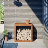 vidaXL Stalak za drva za ogrjev 60 x 40 x 60 cm od čelika COR-TEN | shoptok.hr