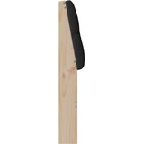  Tapecirani uzglavlje Crna 75 cm Čvrsto borovo drvo | shoptok.hr