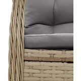  7-dijelni vrtni blagovaonski set od poliratana s jastucima bež | shoptok.hr