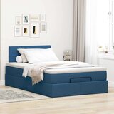 vidaXL Otomanski krevet s madracem plavi 120x200 cm tkanine | shoptok.hr