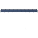  Vrtna sadilica s klinovima plava siva 362,5x42,5x28,5 cm PP | shoptok.hr