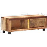 TV ormarić 100 x 30 x 33 cm od masivnog obnovljenog drva | shoptok.hr