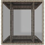  3-dijelni bistro set od poliratana s jastucima sivi | shoptok.hr