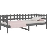 Dnevni ležaj sivi 90 x 200 cm od masivne borovine | shoptok.hr