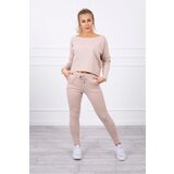 Kesi marka niezdefiniowana Set with oversized blouse beige Cene