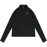Nike Funkcionalna majica črna / srebrna