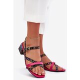 Maciejka Women's Leather Heeled Sandals With Straps | Shoptok.si