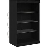  Stranica s LED lučmi Črna Oreh 60,5x37x100 cm | Shoptok.si
