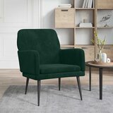 Fotelja tamnozelena 62 x 79 x 79 cm baršunasta | shoptok.hr