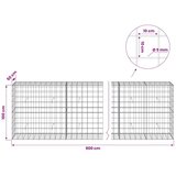  Gabion s žicom debljine 5 mm i mrežom 10x10 cm 900x50x100 cm - 50 cm 100 cm 900 cm | shoptok.hr