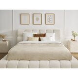 Bobochic Paris Bež oblazinjena zakonska postelja s prostorom za shranjevanje z letvenim dnom 160x200 cm Mont Blanc – | Shoptok.si