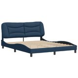 vidaXL Okvir za krevet s uzglavljem plavi 160 x 200 cm od tkanine | shoptok.hr